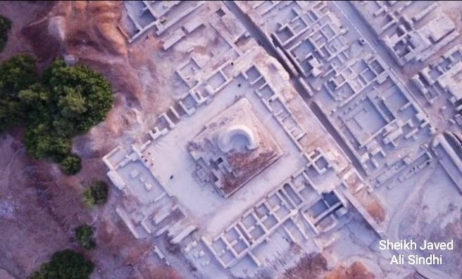 Aerial view of Mohenjodaro