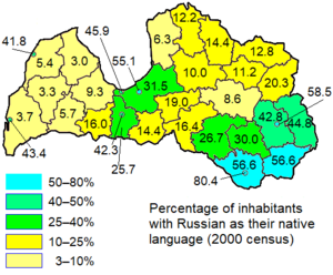 Russian language in Latvia - Wikipedia